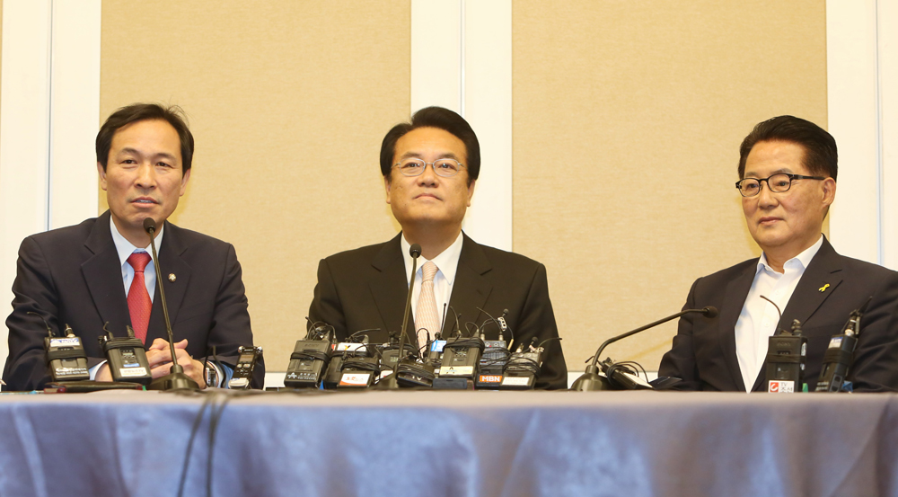 정치/국회/여야3당회동/정진석/우상호/박지원