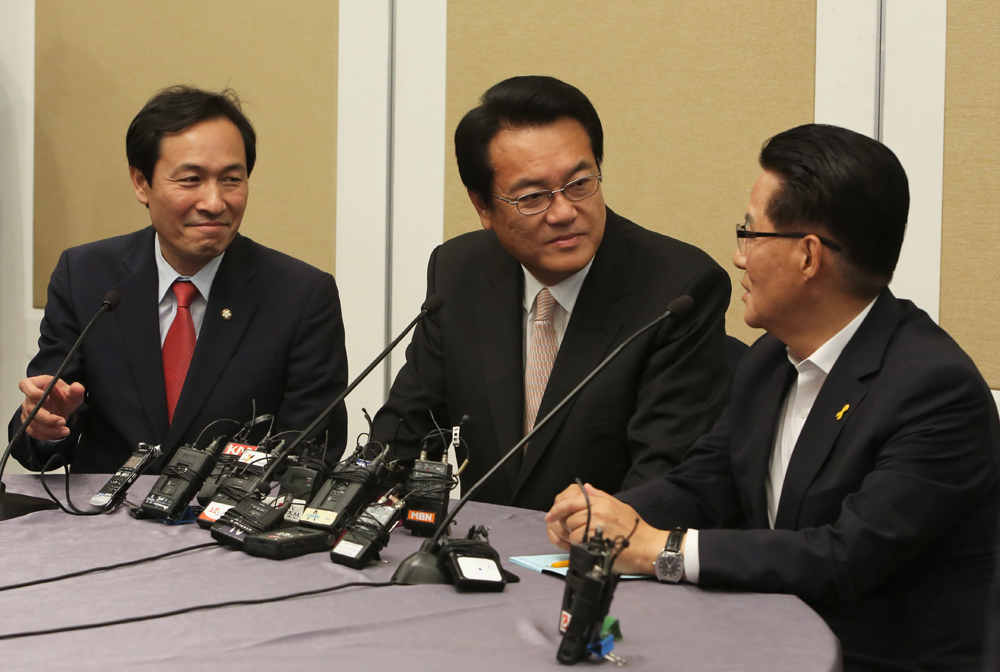 정치/국회/여야3당회동/정진석/우상호/박지원