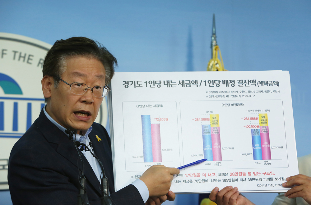 정치/지방재정개편/성남시장/화성시장/수원시장