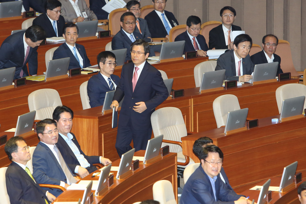 정치/국회/본회의/대정부질문/황교안/국무총리