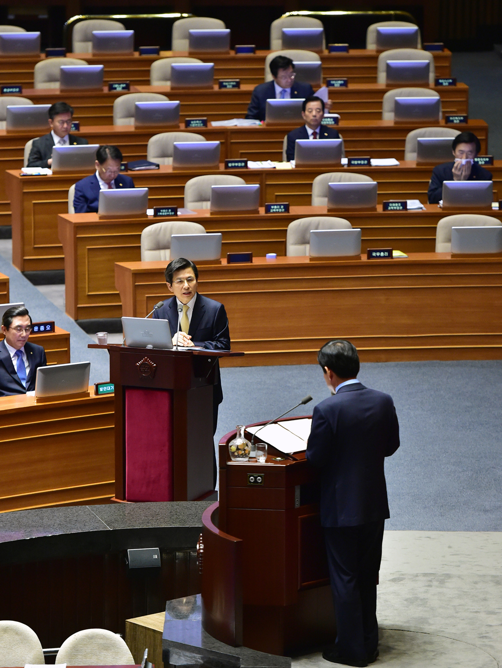 정치/국회/사드배치/긴급현안질문/황교안