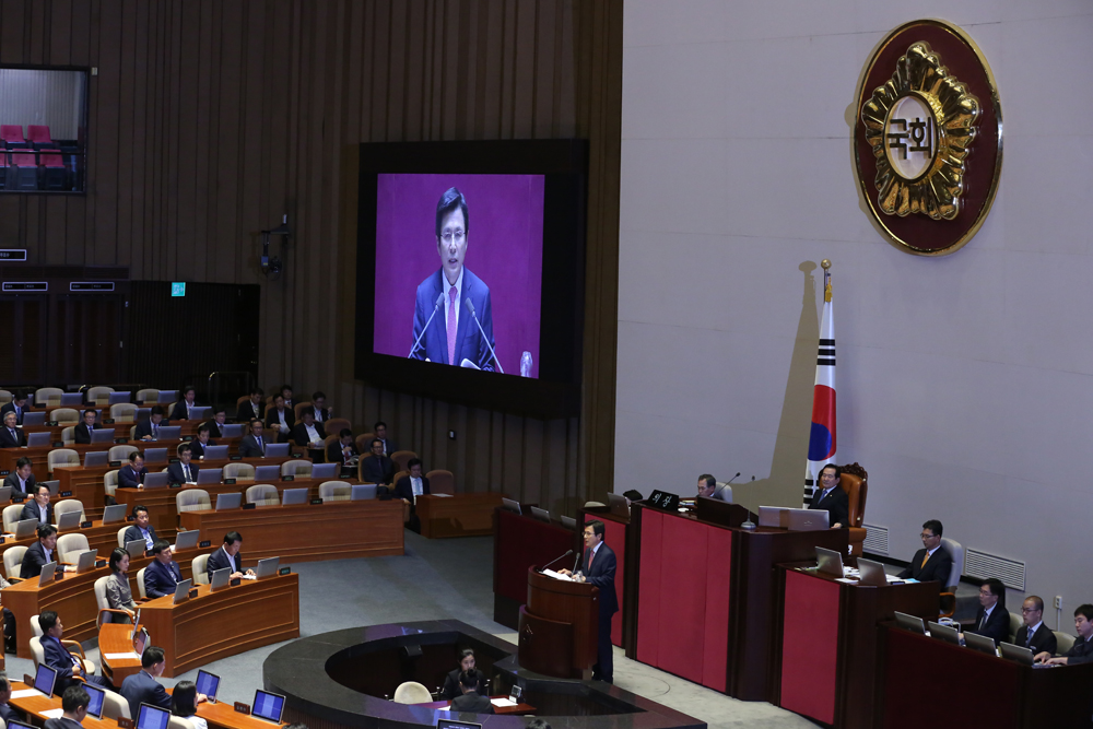 정치/국회/시정연설/황교안/국회본회의/추경예