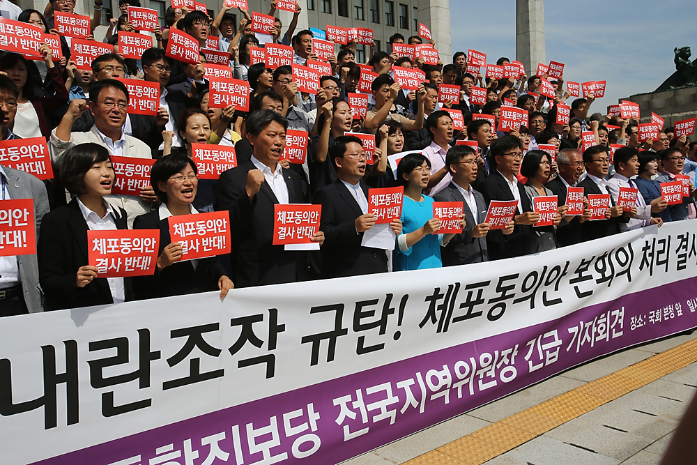 정치/국회/통합진보당/긴급기자회견/체포동의안