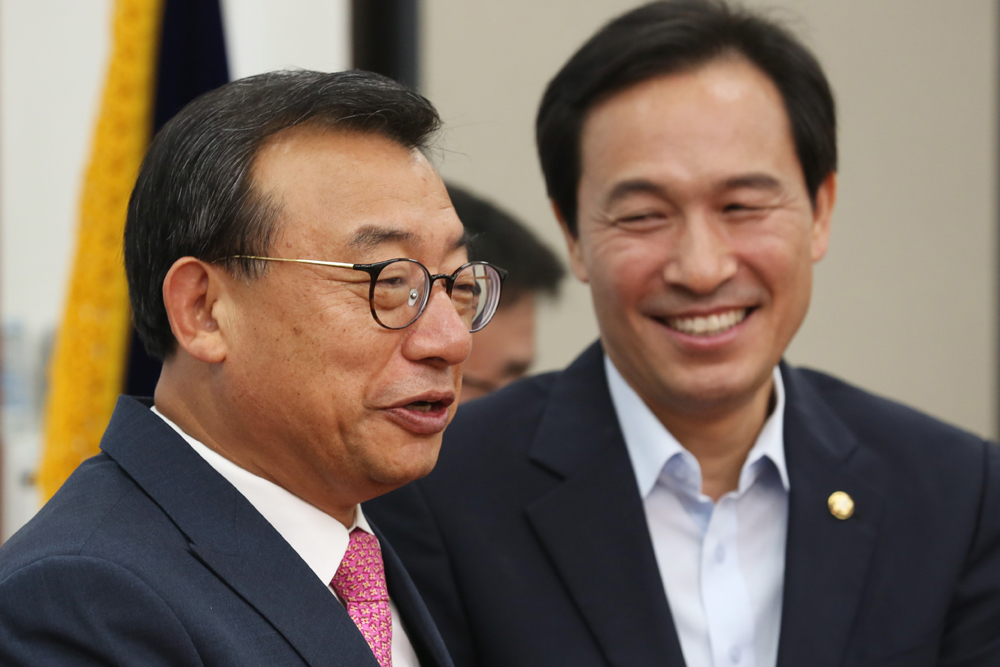 정치/국회/새누리당/이정현/김종인예방/우상호