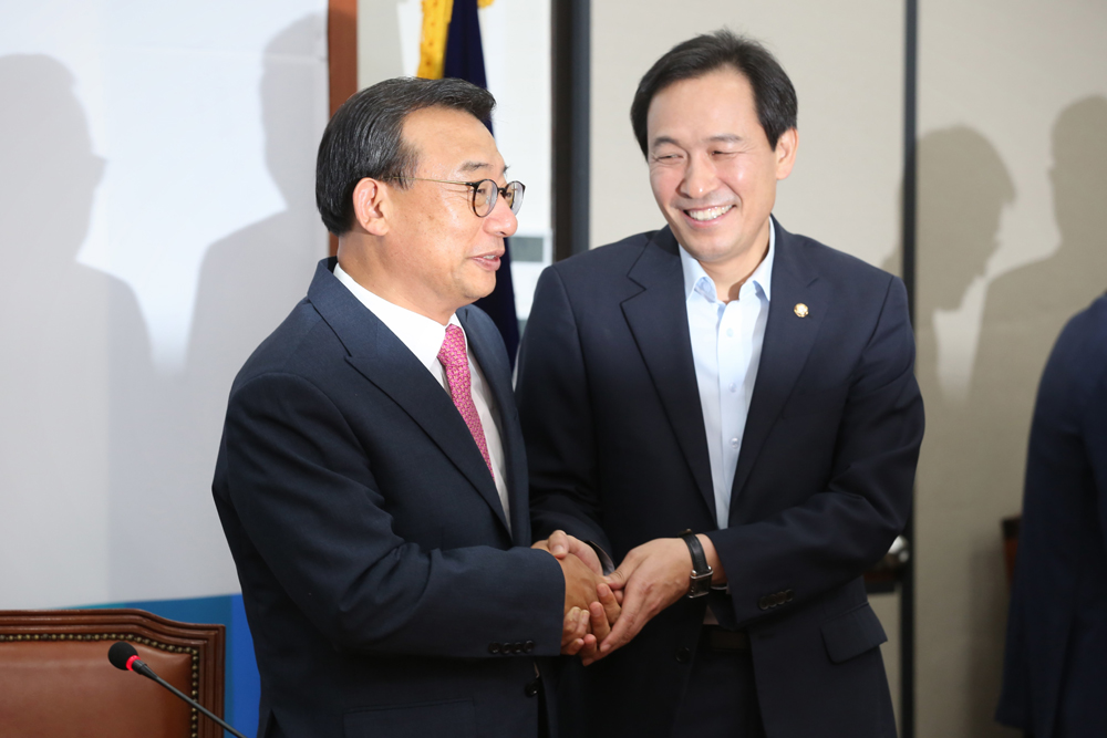 정치/국회/새누리당/이정현/김종인예방/우상호