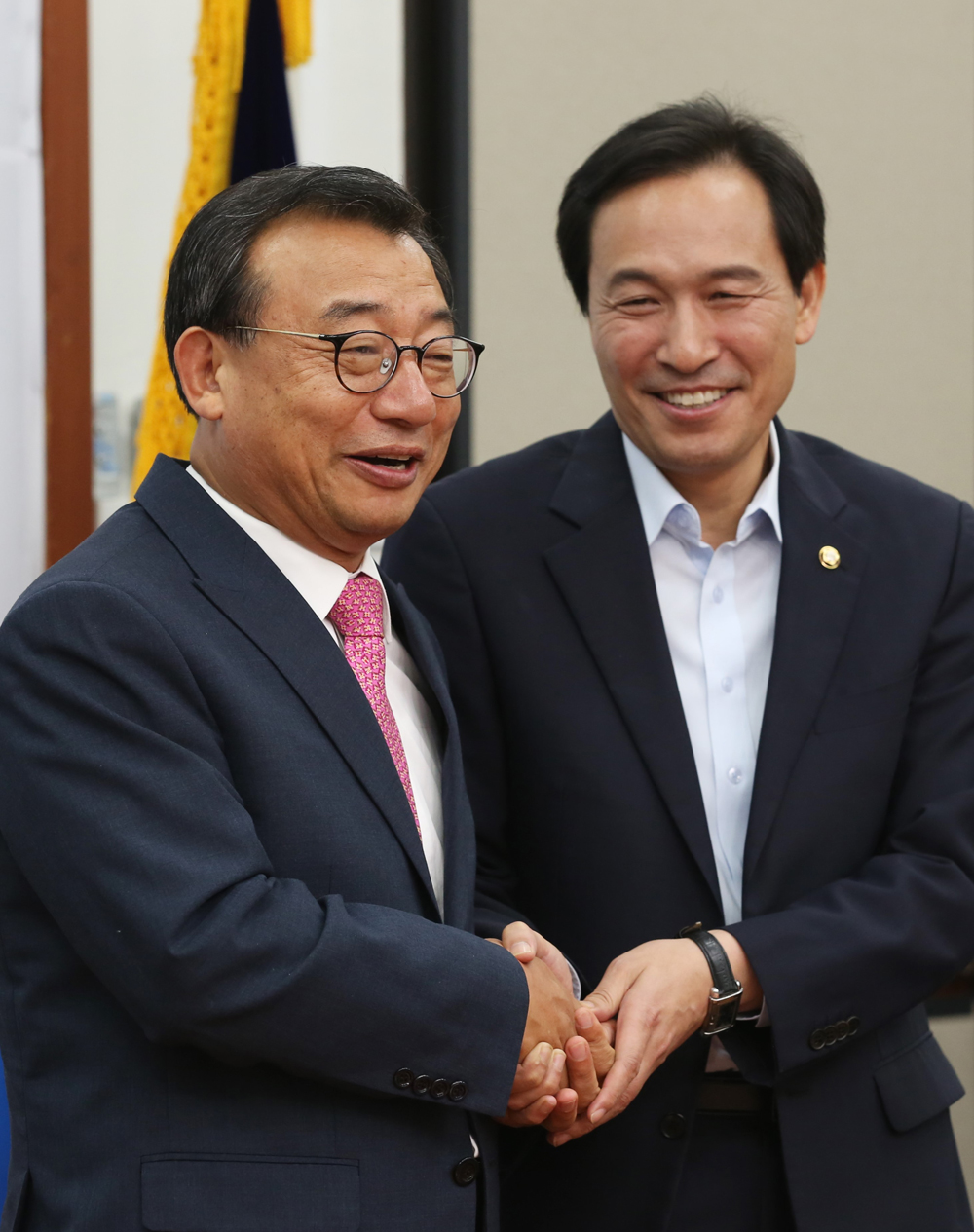 정치/국회/새누리당/이정현/김종인예방/우상호